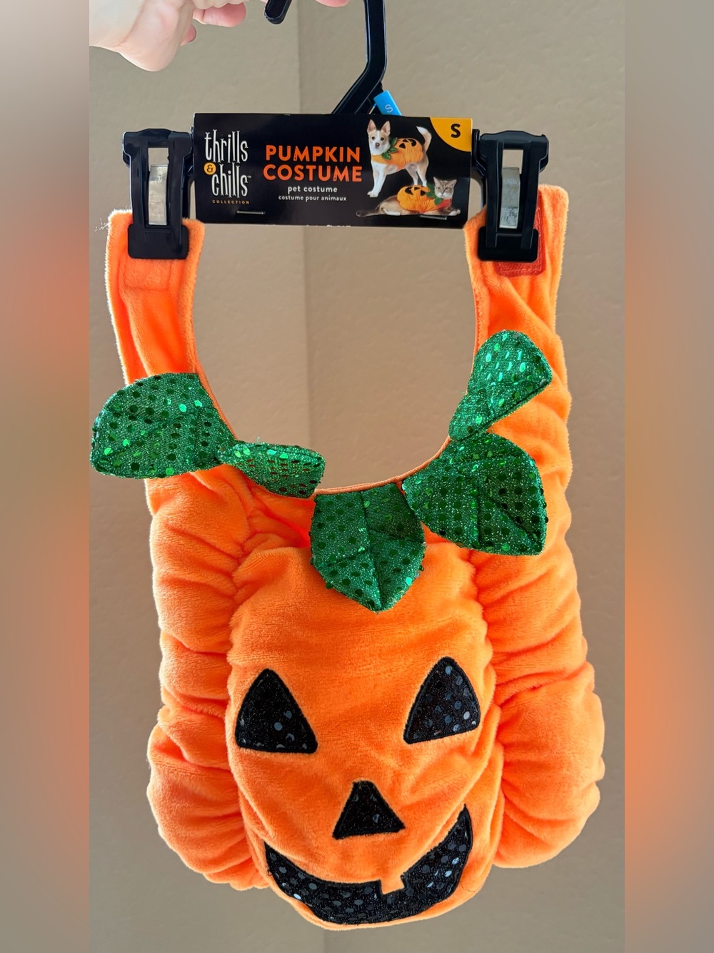 Orange Pumpkin Pet Costume